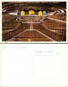 Interior Auditoriu, Showing the Largest Organ in the World, (10400