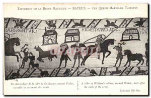 Tapissserie Queen Mathilde Bayeux Old Postcard An overlap of the suite of Wil...