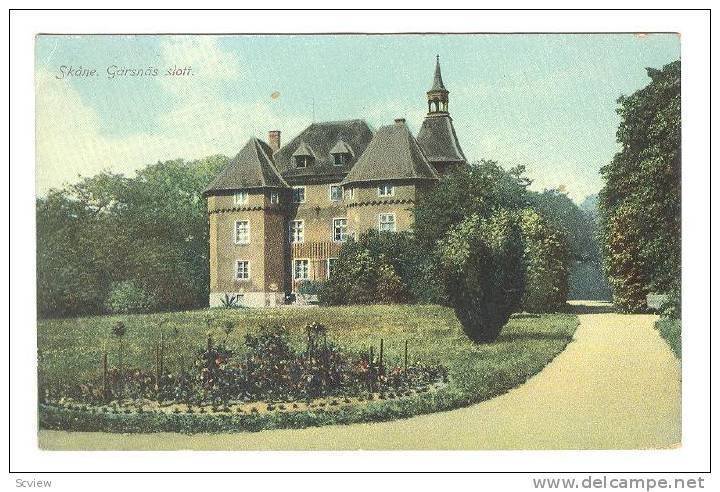 Skane. Garsnas Slott . Sweden , PU-1914