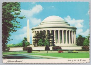 Jefferson Memorial~Dome & Monument~Cherry Trees~Cars In Roundabout~Continental