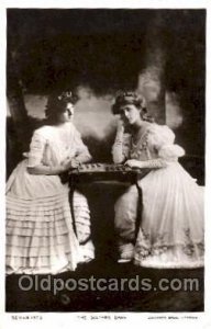 Chess Playing 1906 small crease left bottom corner, postal used 1906