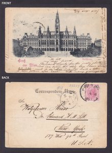 Postcard, Austria Vienna, Rathhaus