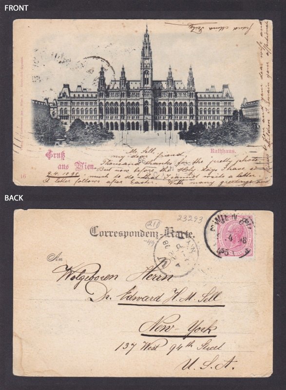 Postcard, Austria Vienna, Rathhaus