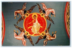 c1960s National Greek Orthodox Christ In Glory St. Augustin Florida FL Postcard