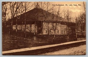 Mt. Lake Park  The Auditorium  Maryland    Postcard  1909