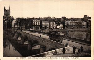 CPA ANGERS-Le Pont Beaurepaire VERS la Cathédrale et le Chateau (189783)
