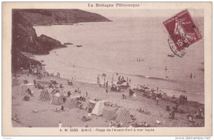 Plage De l'Avant Port A Mer Haute, BINIC (Côtes-d'Armor), France, PU-1930