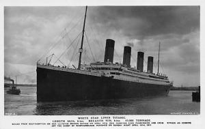 White Star Liner Titanic Oceanliner Ship Unused 