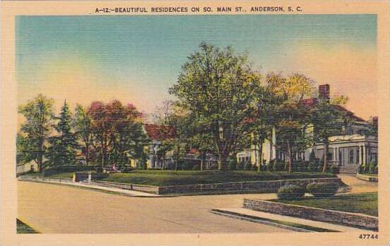 South Carolina Anderson Beautiful Residence On So Main Street