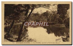 Old Postcard Besancon les Bains The Citadel View of the Promenade Micaud