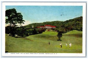 1948 Grove Park Inn Seen from Golf Course Asheville North Carolina NC Postcard 