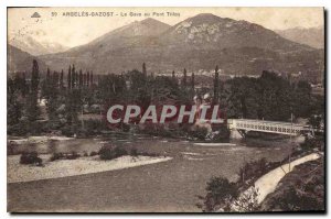 Old Postcard Argeles Gazost Gave the Tillos Bridge