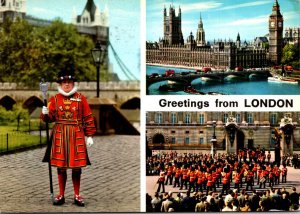 England London Greetings With Multi View 1971