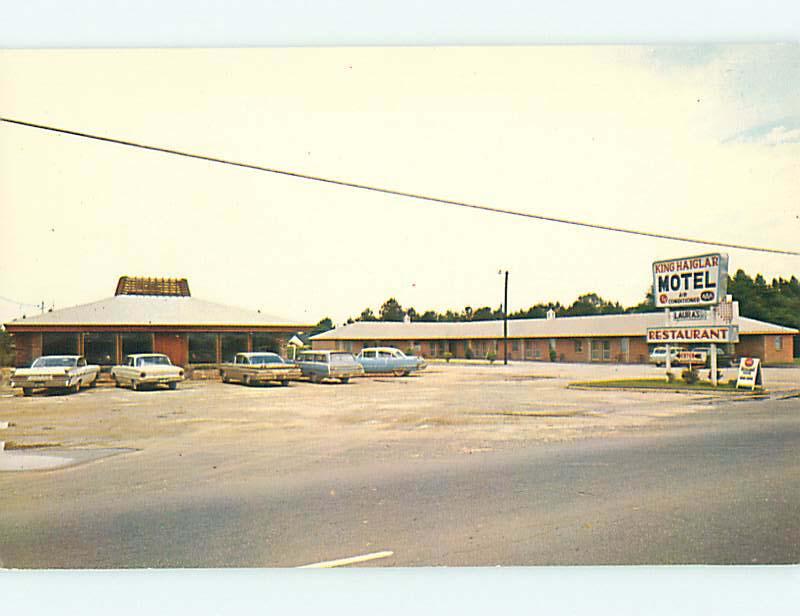 Unused Pre-1980 OLD CARS & KING HAIGLAR RESTAURANT & MOTEL Lugoff SC s6687