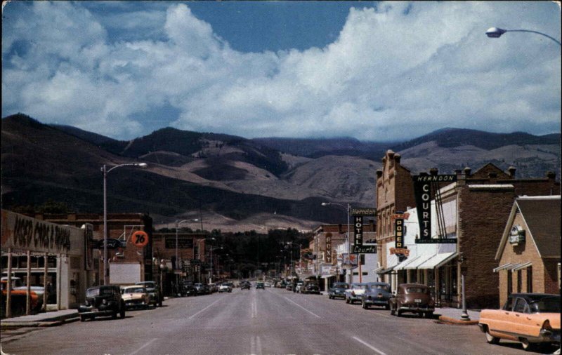 Salmon Idaho ID Street Scene Classic 1960s Cars Volkswagen VW Bug Beetle PC