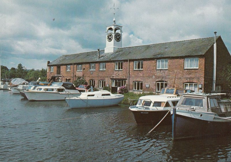 The Clock Warehouse at Staffordshire Worcs Canal Boats Postcard