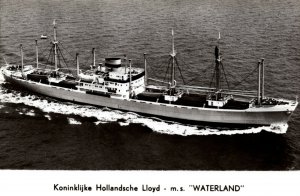 MS Waterland Koninklijke Hollandsche Lloyd Ship RPPC 08.96