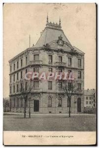 Old Postcard Bank Caisse d & # 39Epargne Belfort