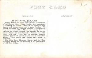 C45/ Zoar Tuscarawas Ohio Postcard Real Photo RPPC c1930s An Old Home