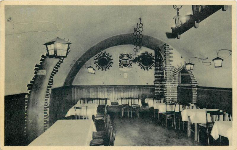 Kosice Slovakia tavern inn restaurant interior 1938 Mestska Vinarna