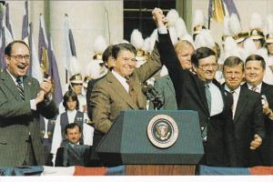 Presidetnt Ronald Reagan & Curt Weldon Running For Congress