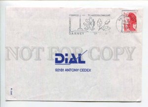 421421 FRANCE 1989 year Darney Czechoslovakia ADVERTISING monument  COVER
