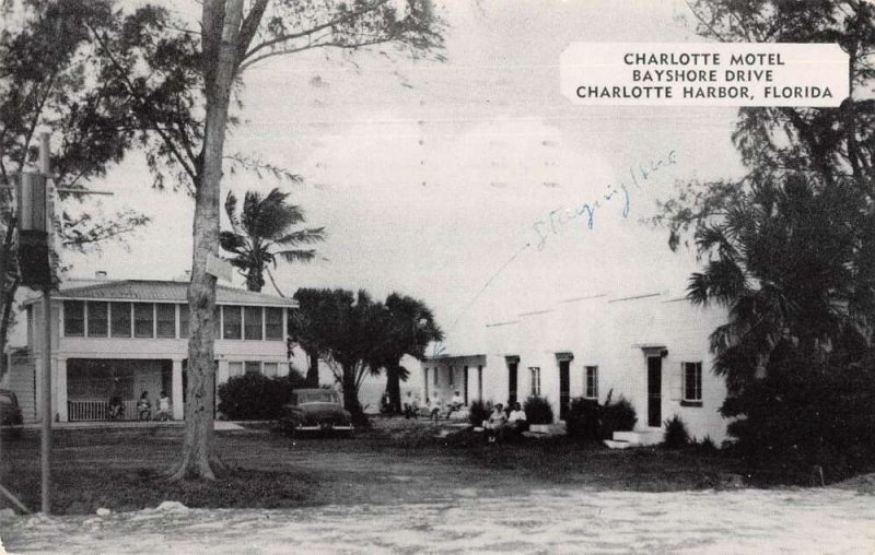 Charlotte Harbor Florida Charlotte Motel Vintage Postcard AA22638