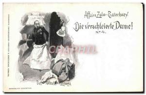 Postcard Old Zola Esterhazy Dreyfus Affair