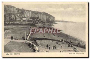 Old Postcard Dieppe View Of The Cliffs