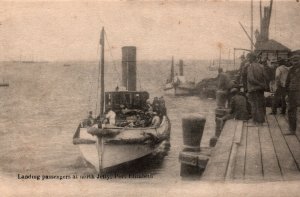 South Africa Landing Passengers At North Jetty Port Elizabeth Postcard 08.73