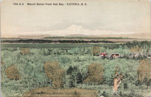 Victoria BC Mount Baker from Oak Bay Vancouver Island Unused Postcard G7