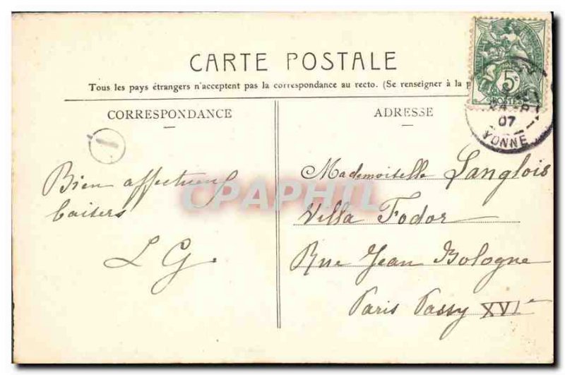 Postcard Old St Aubin St Tuilerie Yonne