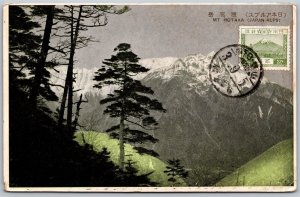 Vtg Japan Mt Hotaka Alps TCV Postal Stamp Postcard