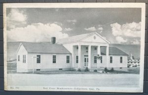 Vintage Postcard 1915-1930 Red Cross Headquarters Indiantown Gap, PA