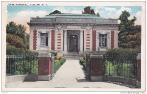 AUBURN, New York, 1900-1910's; Case Memorial