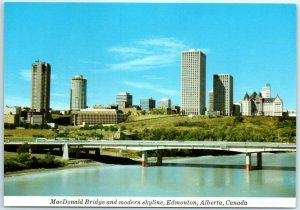 M-18051 MacDonald Bridge and Modern skyline Edmonton Alberta Canada