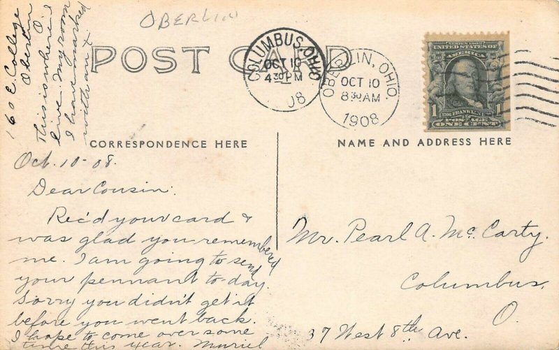 LPS82 Oberlin Ohio Wayside Inn Postcard RPPC