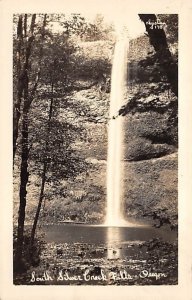 South Silver Creek Falls near Silverton, real photo - Silverton, Oregon OR  