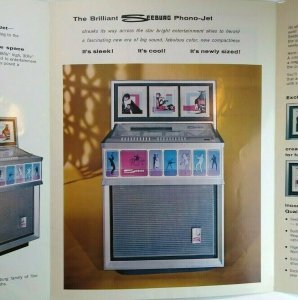 Seeburg Phono-Jet 1967 Original Vintage Phonograph Foldout Brochure Phono Jet