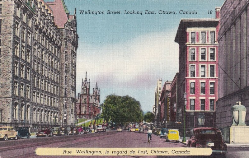 OTTAWA, Ontario, Canada, 1930-1940s; Wellington Street Looking East