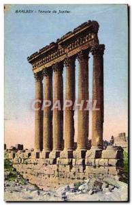 Old Postcard Baalbek Temple of Jupiter