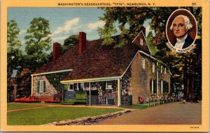Newburgh New York George Washingtons Headquarters 1776 Historic Linen Postcard 