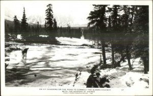 Icy Covering Road to Connect Alaska Highway w/ Seaport at Haines RPPC