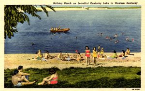 Kentucky - Bathing Beach at the Kentucky Lake - in the 1940s