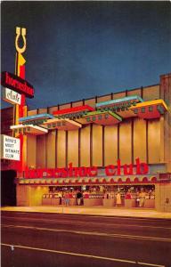 Reno Nevada birds eye view Horseshoe Club at night vintage pc Z21744