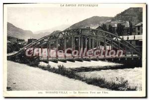Postcard Old City Modane Savoy Picturesque New bridge on the Arc