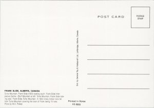 Turtle Mountain Frank Slide Alberta Ab Multiview Unused Postcard F20