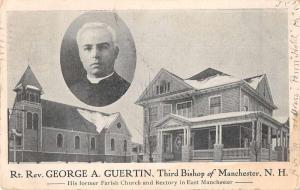 Manchester New Hampshire Guertin Third Bishop Church Antique Postcard J70755