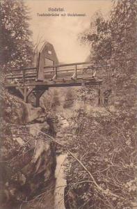 Germany Bodetal im Harz Teufelsbruecke mit Bodekessel