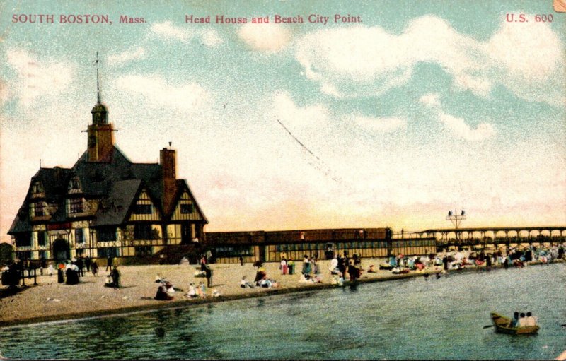 Massachusetts South Boston Head House and Beach City Point 1909